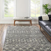 Berber Lattice Shag Collection Area Rug - Atlas (Gray) Rectangle Gray  lifestyle 13