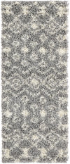 Berber Lattice Shag Collection Area Rug - Atlas (Gray) Runner Gray Main