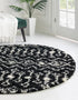 Berber Lattice Shag Collection Area Rug - Atlas (Black and White)