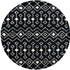 Berber Lattice Shag Collection Area Rug - Atlas (Black and White)