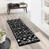 Berber Lattice Shag Collection Area Rug - Atlas (Black and White)