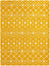 Berber Lattice Shag Collection Area Rug - Atlas (Yellow) Rectangle Yellow Main