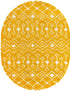 Berber Lattice Shag Collection Area Rug - Atlas (Yellow)