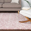 Berber Lattice Shag Collection Area Rug - Atlas (Light Pink) Rectangle Light Pink  lifestyle 14