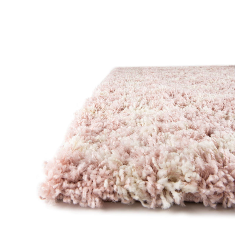 Berber Lattice Shag Collection Area Rug - Atlas (Light Pink) Runner Light Pink  lifestyle 6