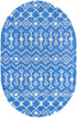 Berber Lattice Shag Collection Area Rug - Atlas (Periwinkle Blue)