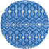 Berber Lattice Shag Collection Area Rug - Atlas (Periwinkle Blue)