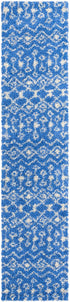 Berber Lattice Shag Collection Area Rug - Atlas (Periwinkle Blue)