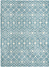 Berber Lattice Shag Collection Area Rug - Atlas (Light Blue)