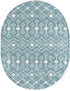 Berber Lattice Shag Collection Area Rug - Atlas (Light Blue)