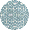 Berber Lattice Shag Collection Area Rug - Atlas (Light Blue) Round Light Blue Main