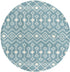 Berber Lattice Shag Collection Area Rug - Atlas (Light Blue)