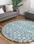 Berber Lattice Shag Collection Area Rug - Atlas (Light Blue)