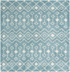 Berber Lattice Shag Collection Area Rug - Atlas (Light Blue) Square Light Blue Main