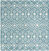 Berber Lattice Shag Collection Area Rug - Atlas (Light Blue)