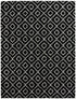 Trellis Haven Collection Area Rug - Soho (Black and White)