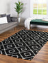 Trellis Haven Collection Area Rug - Soho (Black and White)