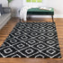 Trellis Haven Collection Area Rug - Soho (Black and White)