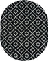 Trellis Haven Collection Area Rug - Soho (Black and White)