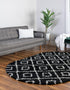 Trellis Haven Collection Area Rug - Soho (Black and White)