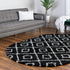 Trellis Haven Collection Area Rug - Soho (Black and White)