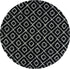 Trellis Haven Collection Area Rug - Soho (Black and White)