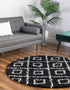 Trellis Haven Collection Area Rug - Soho (Black and White)