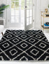 Trellis Haven Collection Area Rug - Soho (Black and White)