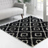 Trellis Haven Collection Area Rug - Soho (Black and White)