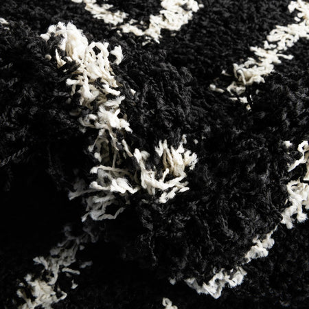 Trellis Haven Collection Area Rug - Soho (Black and White)