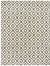 Lattice Loft Shag Collection Area Rug - Soho (White and Black) Rectangle White and Black Main