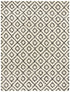 Trellis Haven Collection Area Rug - Soho (White and Black)