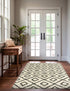 Trellis Haven Collection Area Rug - Soho (White and Black)