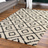 Trellis Haven Collection Area Rug - Soho (White and Black)