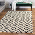 Trellis Haven Collection Area Rug - Soho (White and Black)