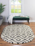 Trellis Haven Collection Area Rug - Soho (White and Black)