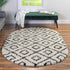 Trellis Haven Collection Area Rug - Soho (White and Black)