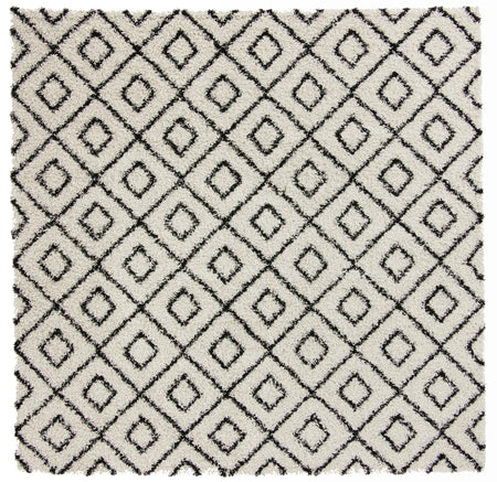 Trellis Haven Collection Area Rug - Soho (White and Black)