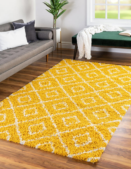 Trellis Haven Collection Area Rug - Soho (Yellow)