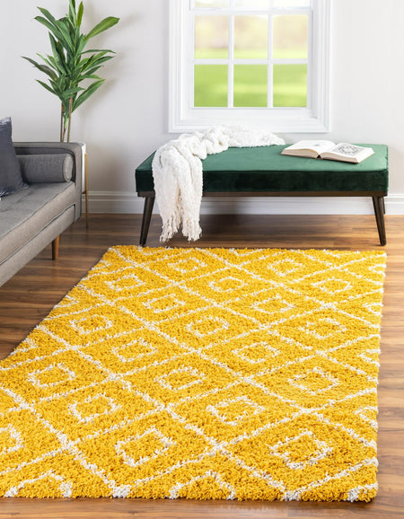 Trellis Haven Collection Area Rug - Soho (Yellow)