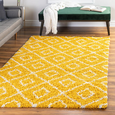 Trellis Haven Collection Area Rug - Soho (Yellow)