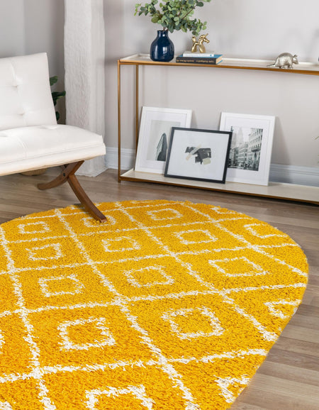 Trellis Haven Collection Area Rug - Soho (Yellow)