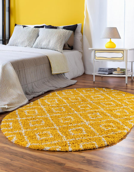 Trellis Haven Collection Area Rug - Soho (Yellow)