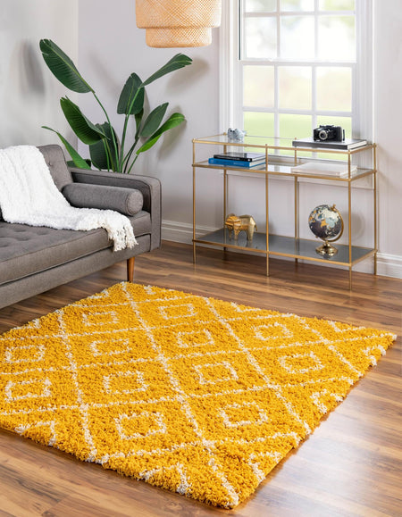 Trellis Haven Collection Area Rug - Soho (Yellow)