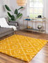 Trellis Haven Collection Area Rug - Soho (Yellow)