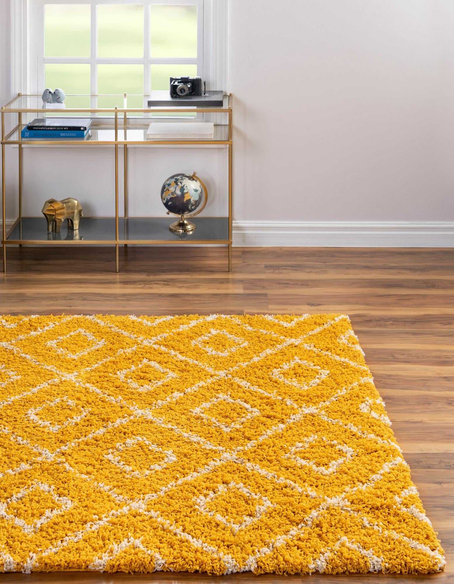 Trellis Haven Collection Area Rug - Soho (Yellow)