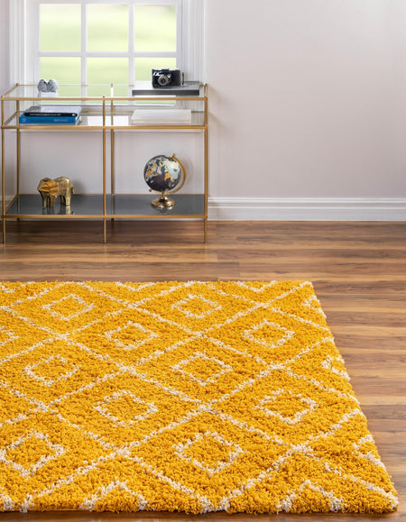 Trellis Haven Collection Area Rug - Soho (Yellow)