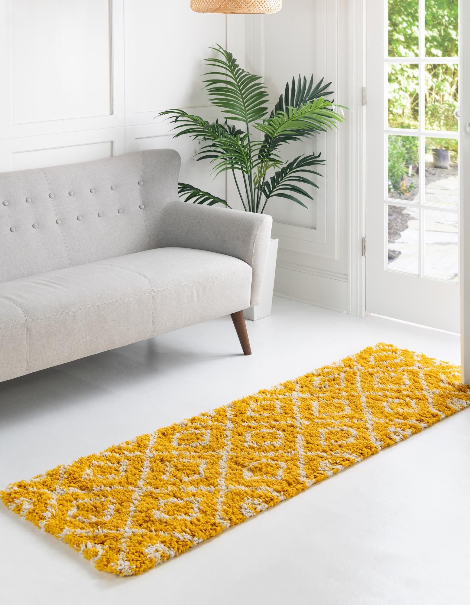 Trellis Haven Collection Area Rug - Soho (Yellow)