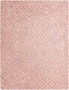 Lattice Loft Shag Collection Area Rug - Soho (Light Pink) Rectangle Light Pink Main