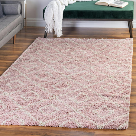 Trellis Haven Collection Area Rug - Soho (Light Pink)